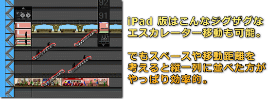 The Tower for iPad ジグザグ移動