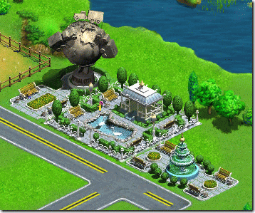 Virtual City 公園（Fountain、Monument、Park）