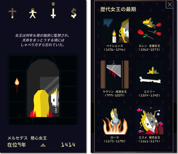 Reigns: Her Majesty　死亡シーン