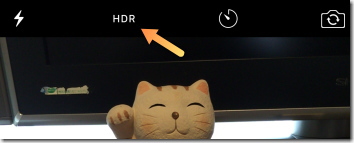 iPhone カメラ HDR