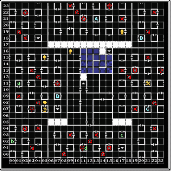 Wizardry外伝 ～戦闘の監獄～ リュードの迷宮 4階