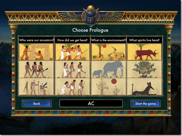 Predynastic Egypt 難易度選択