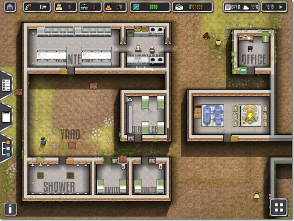 Prison Architect Mobile 基本的な刑務所
