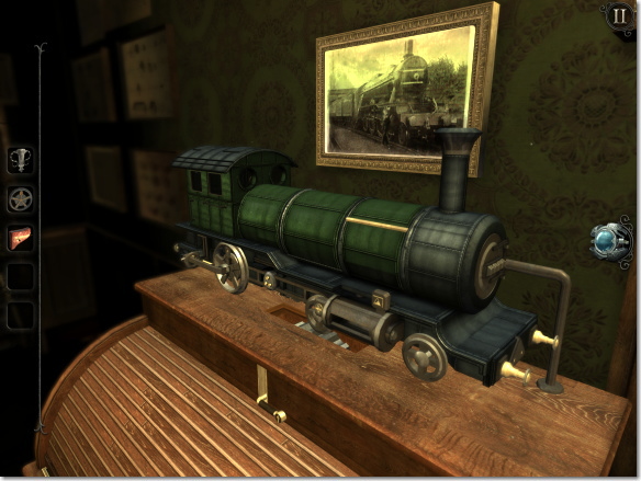 The Room: Old Sins　機関車の模型